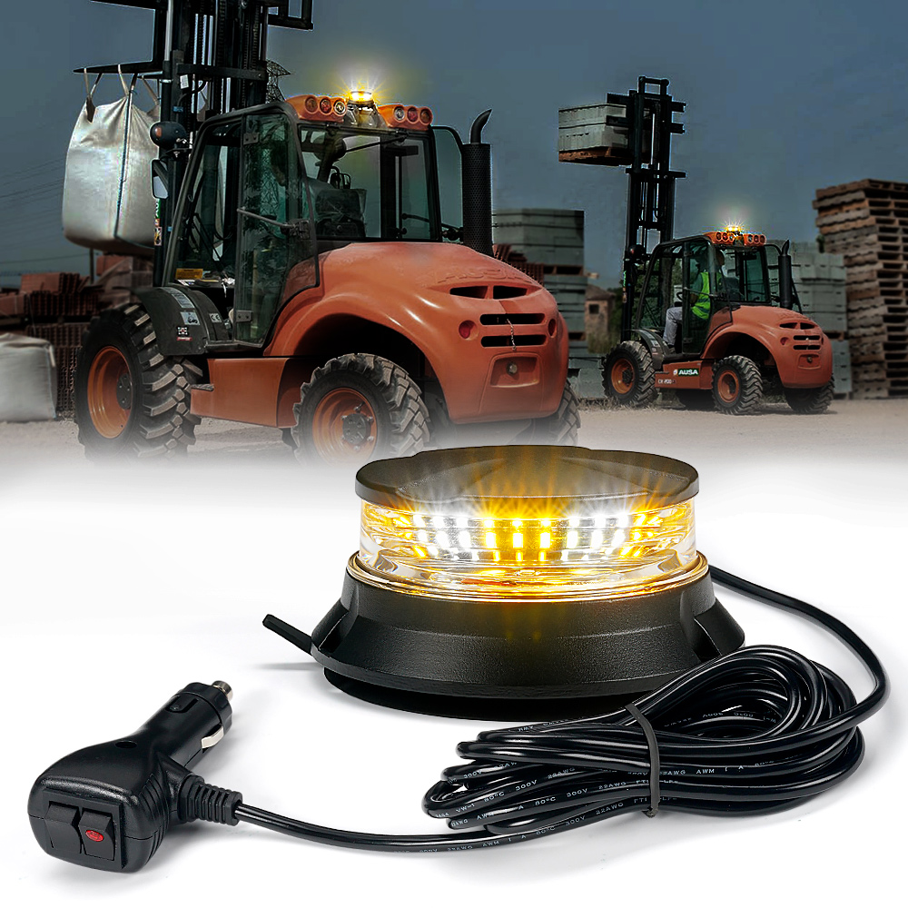 Xprite Axis Series 24W Mini Beacon Exterior LED Strobe Light - White Amber